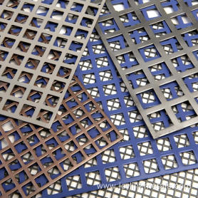 Square hole perforated metal